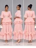 Blush Ruffle Grace Maxi Dress