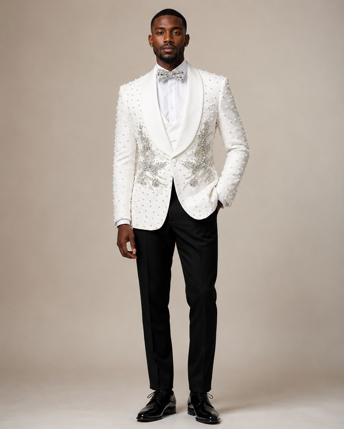 Royal Crystal Pearl Tuxed
