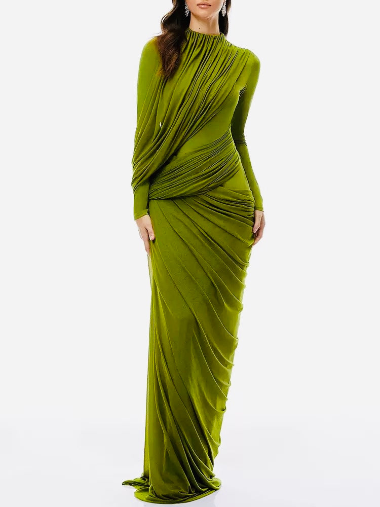 The Zuri Draped Maxi Dress