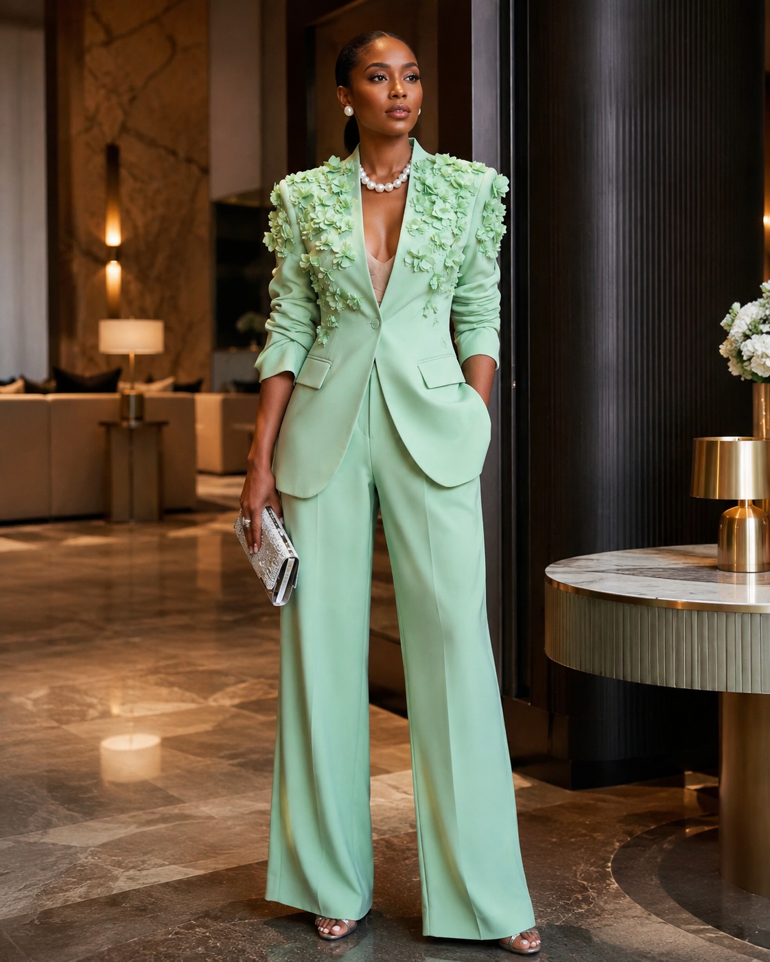 Mint Blossom Executive Suit