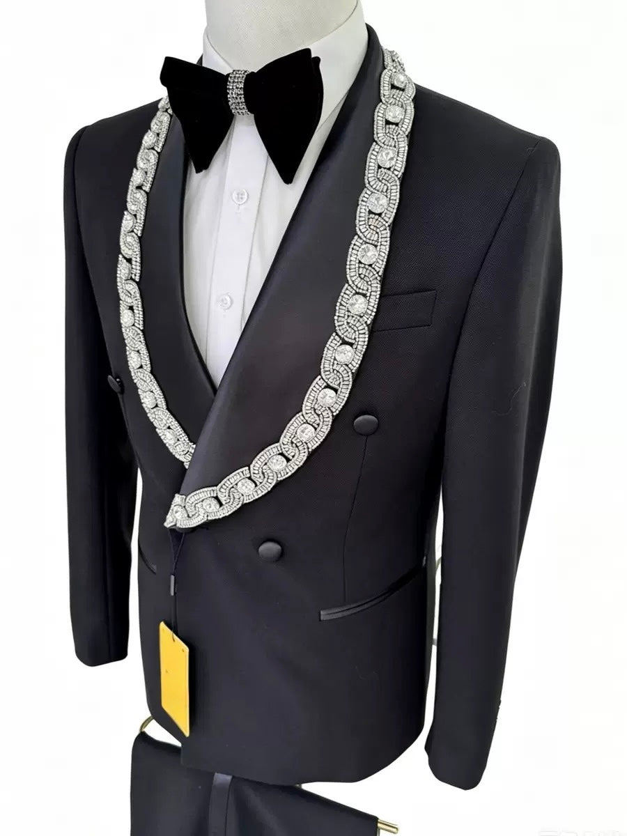 Prestige Pearl White Crystal Tuxedo
