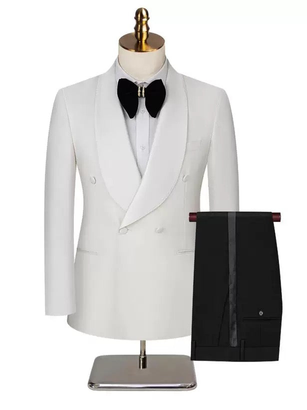 Prestige Ivory Double-Breasted  Tuxedo