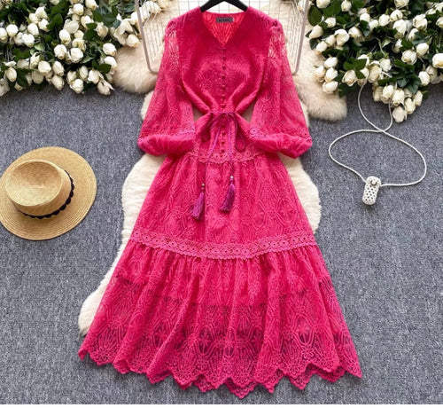 Amara Luxury Lace Maxi Dress