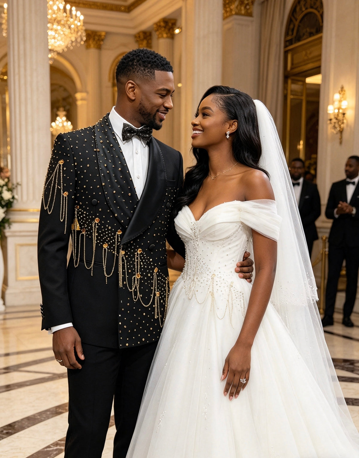 Royal Chain Embellished Tuxedo