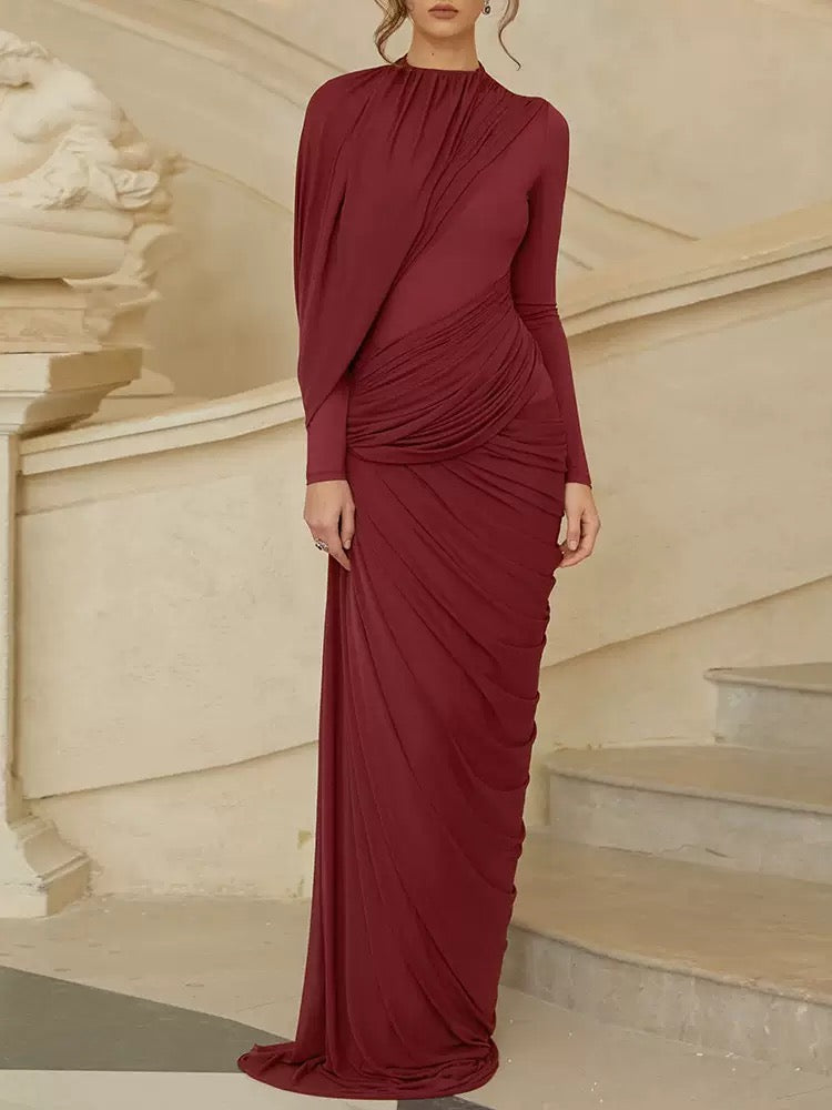 The Zuri Draped Maxi Dress