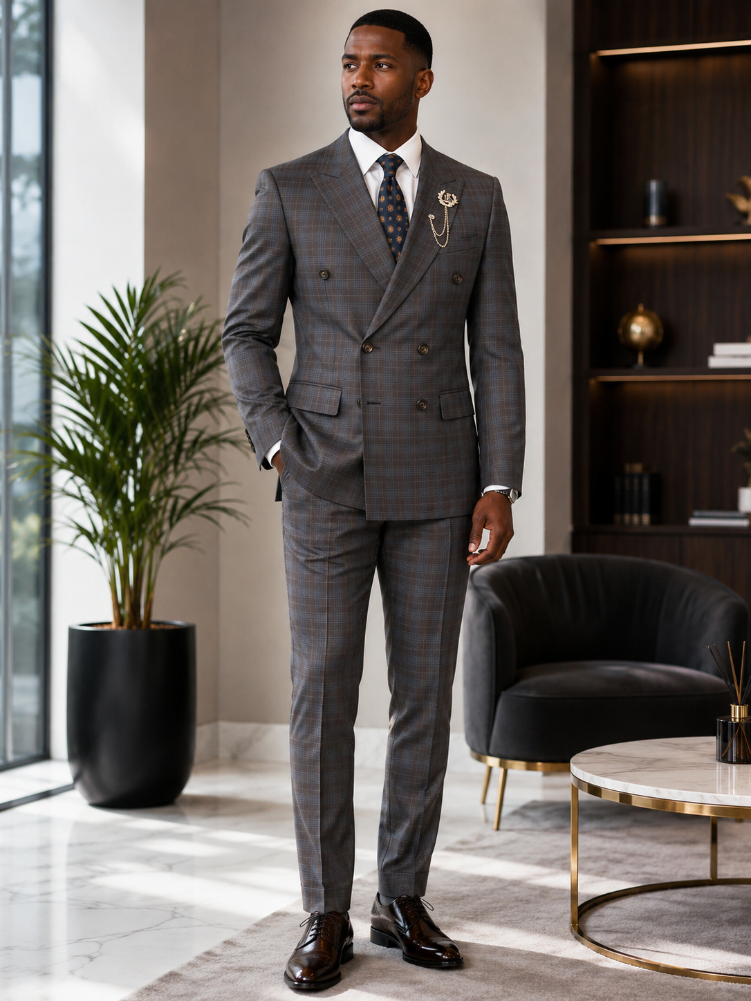 Executive  scotch Double-Breasted Suit