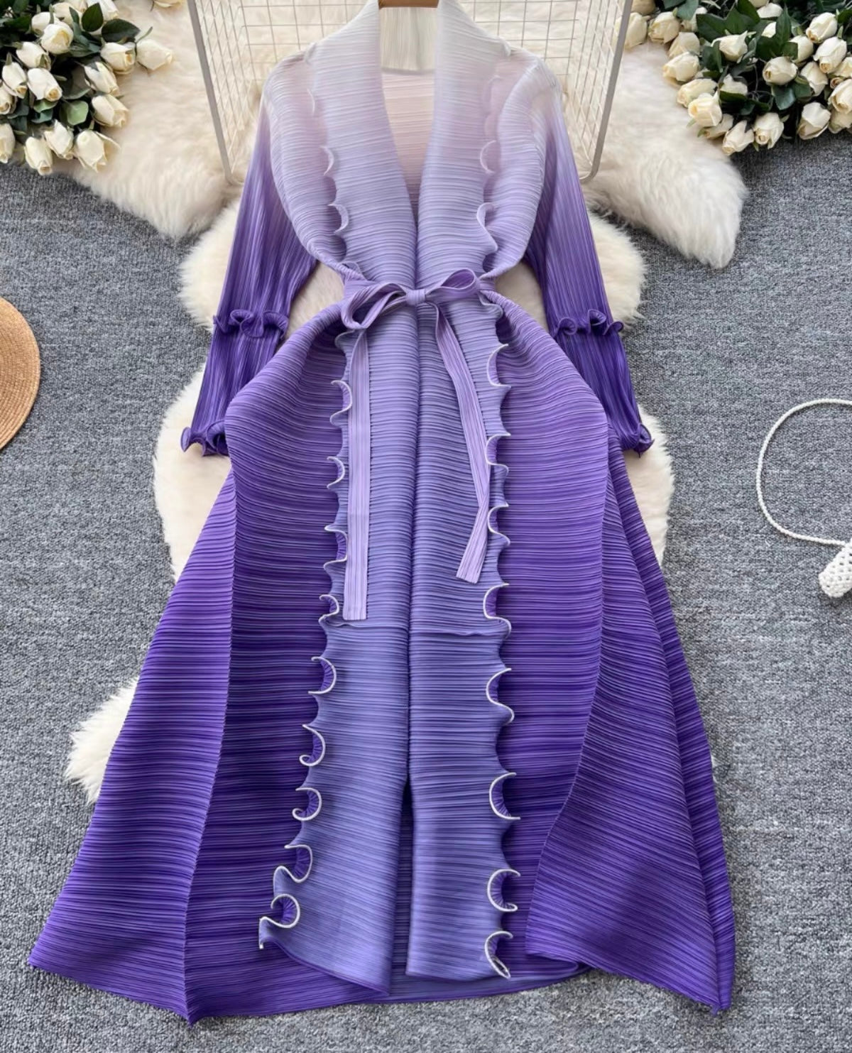 The Bouncy Ruffle Maxi Dress
