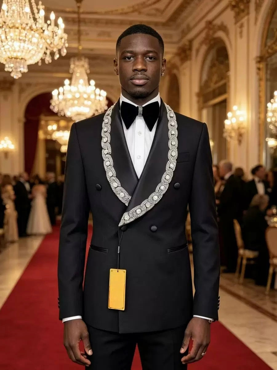 Prestige Pearl White Crystal Tuxedo