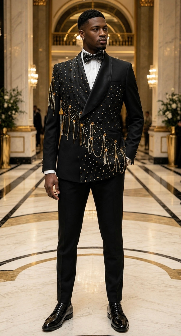 Royal Chain Embellished Tuxedo
