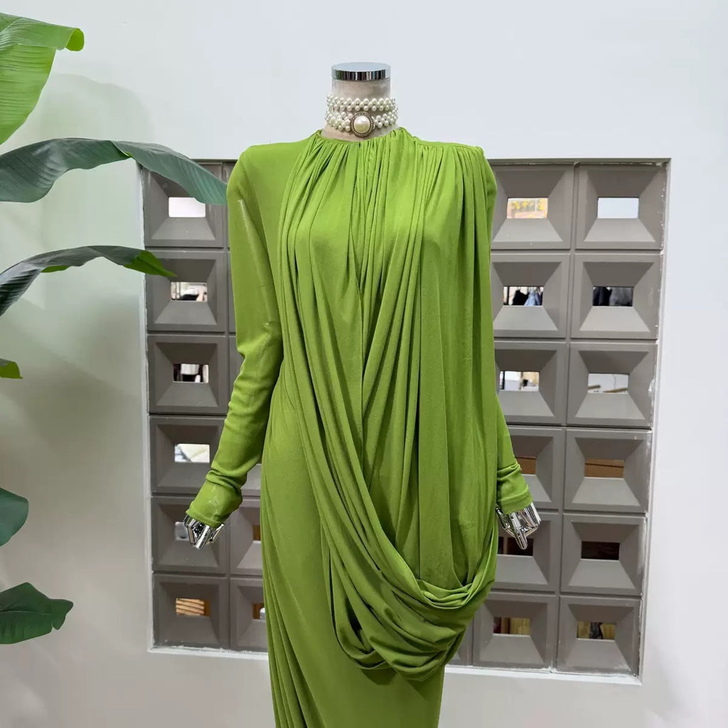 The Zuri Draped Maxi Dress