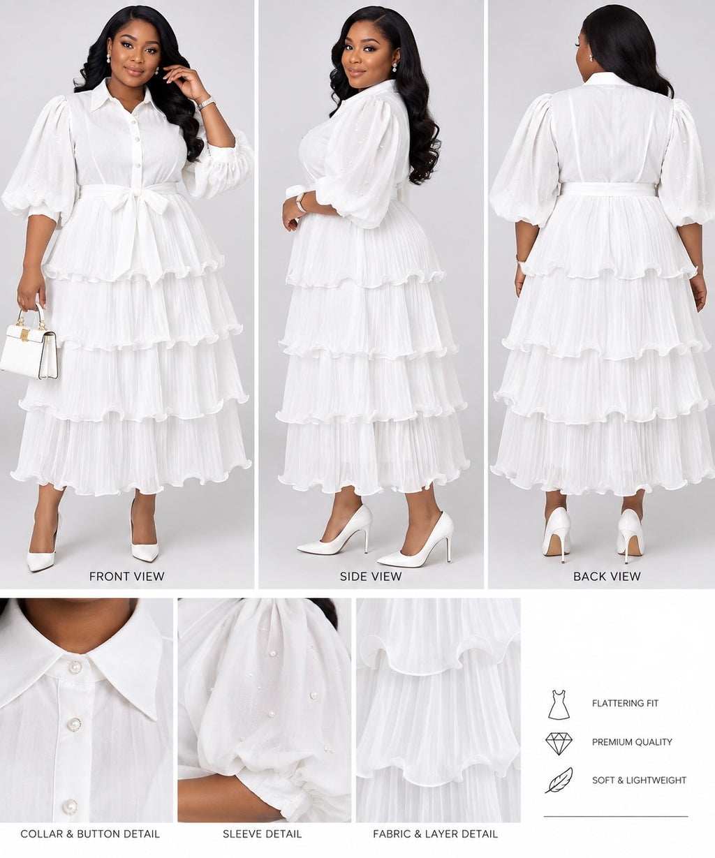Sunshine Elegance Tiered Maxi Dress