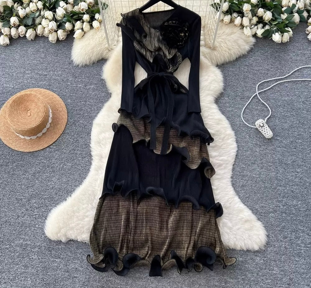The Amara Ruffle Maxi Dress