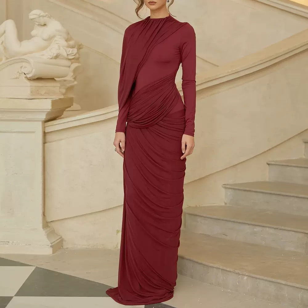 The Zuri Draped Maxi Dress