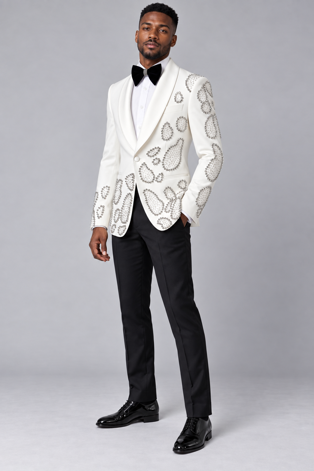 Ivory Prestige Crystal Tuxedo