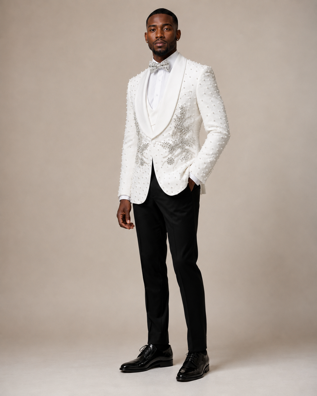 Royal Crystal Pearl Tuxed