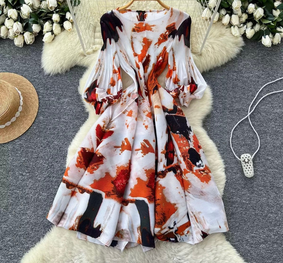 Lux Bouncy Midi Dress