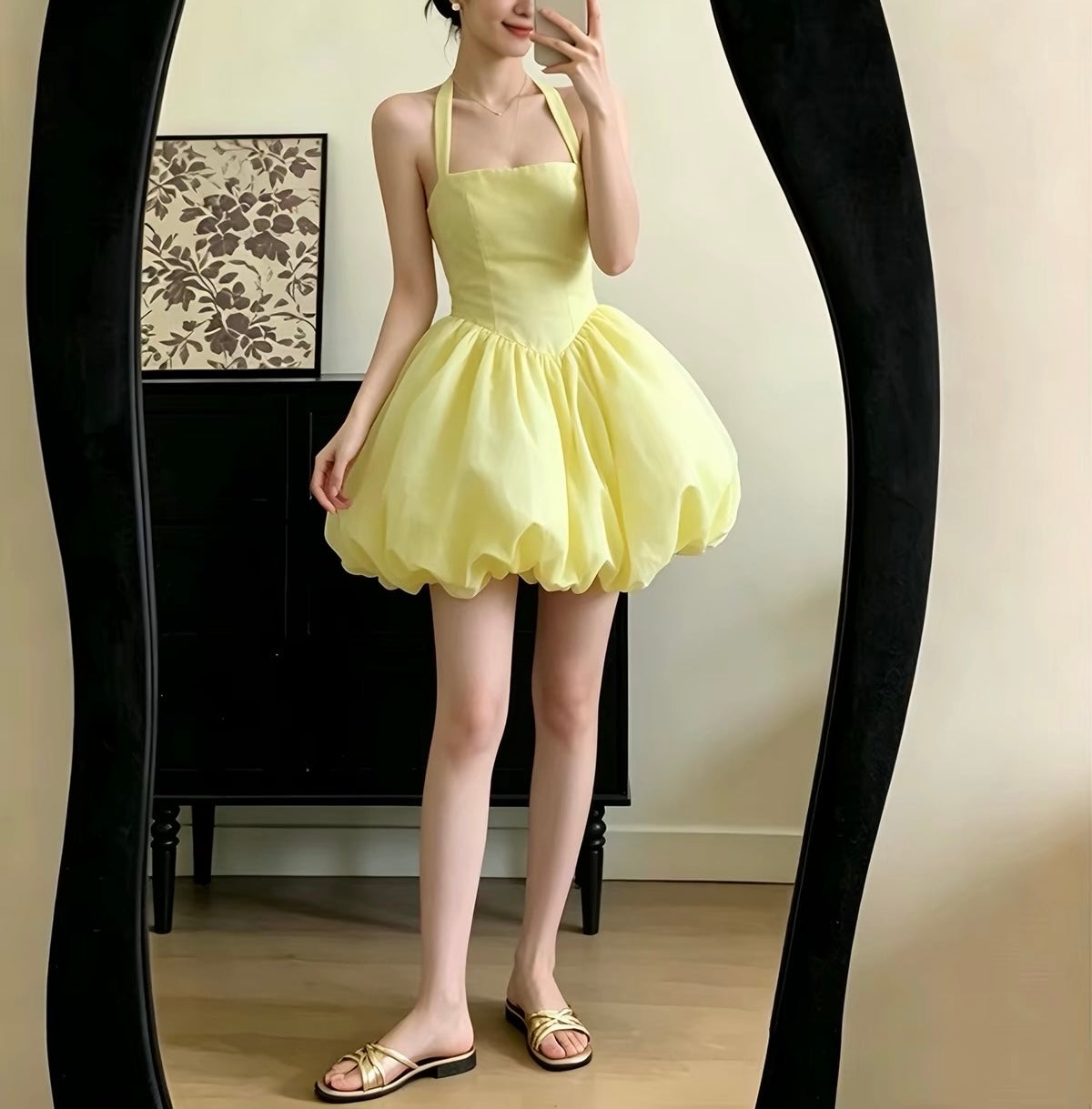 The Lux Bubble Mini Dress