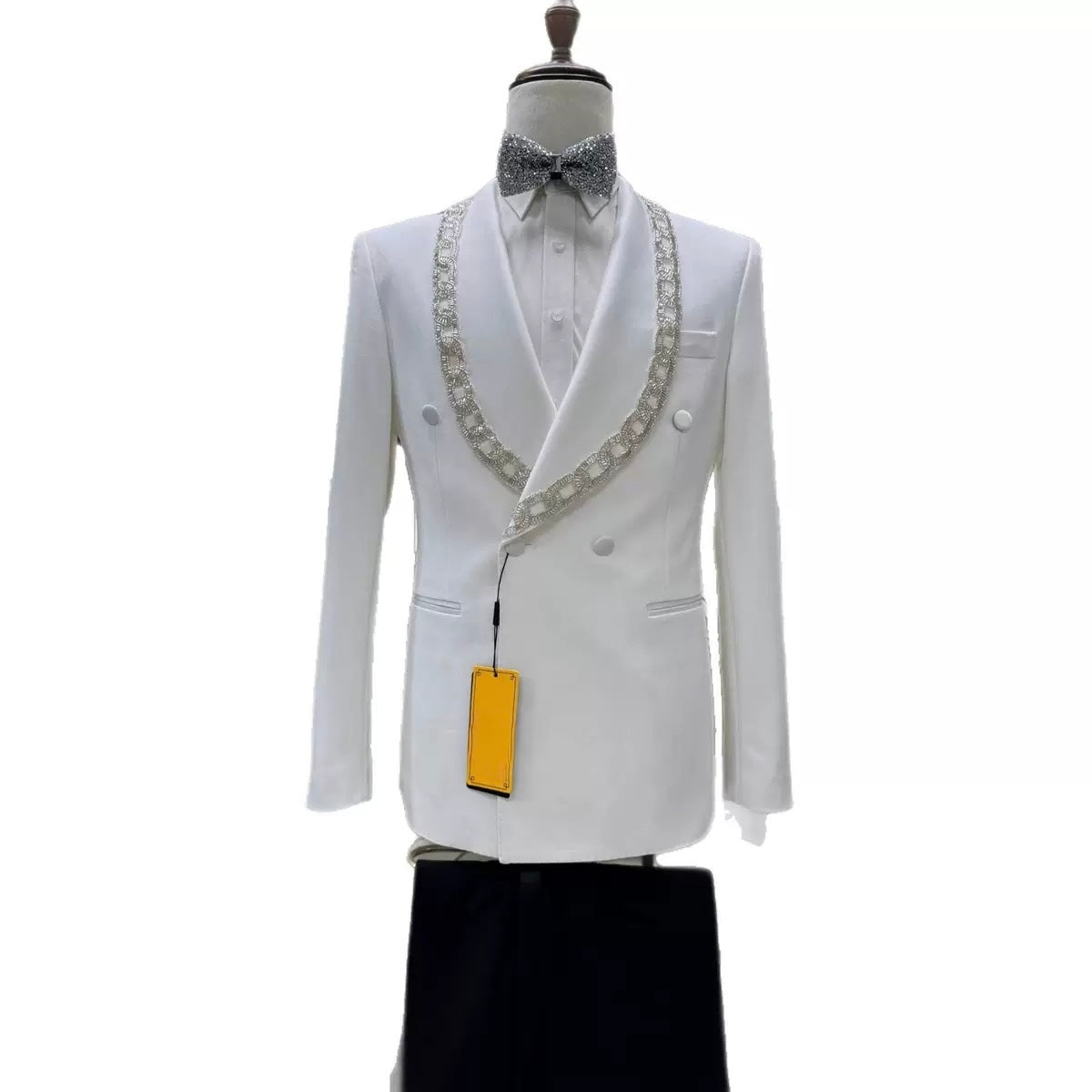 Prestige Pearl White Crystal Tuxedo