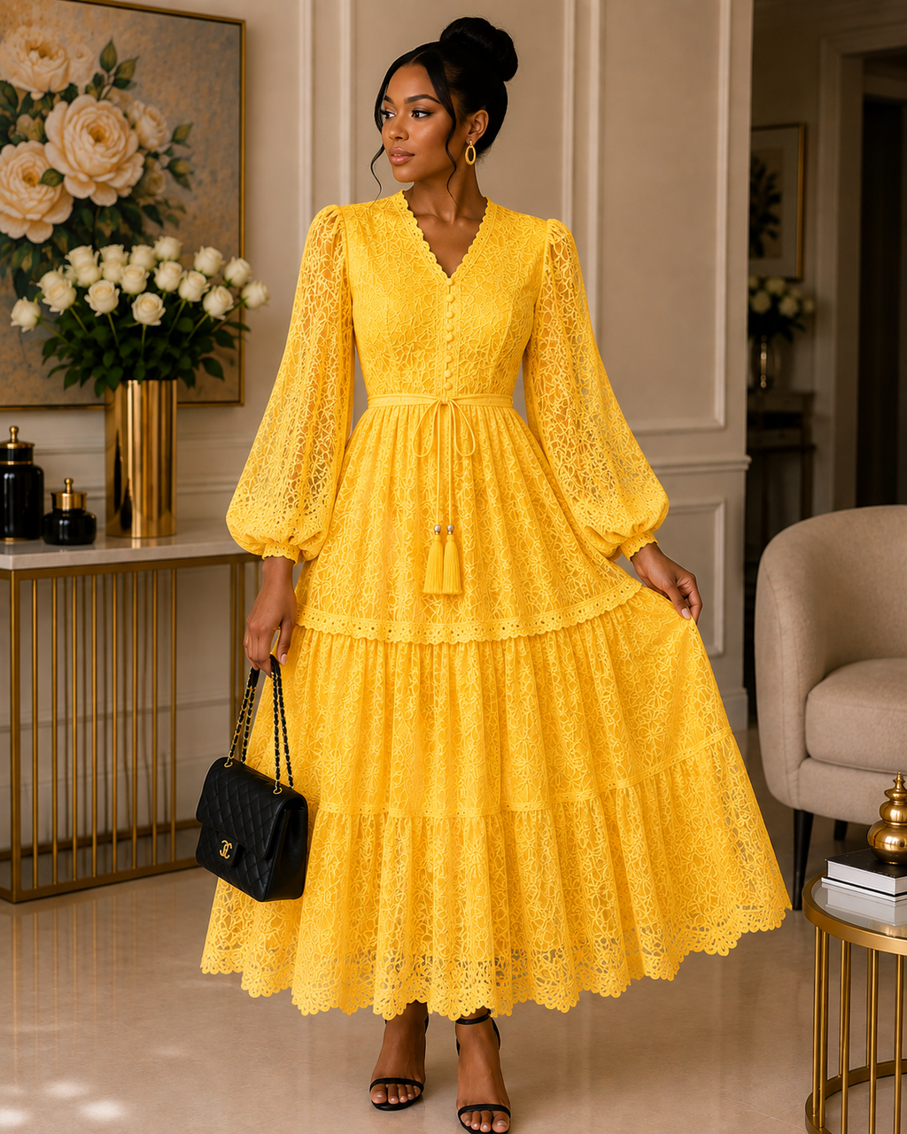 Amara Luxury Lace Maxi Dress