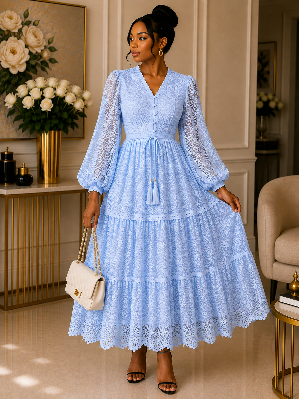 Amara Luxury Lace Maxi Dress