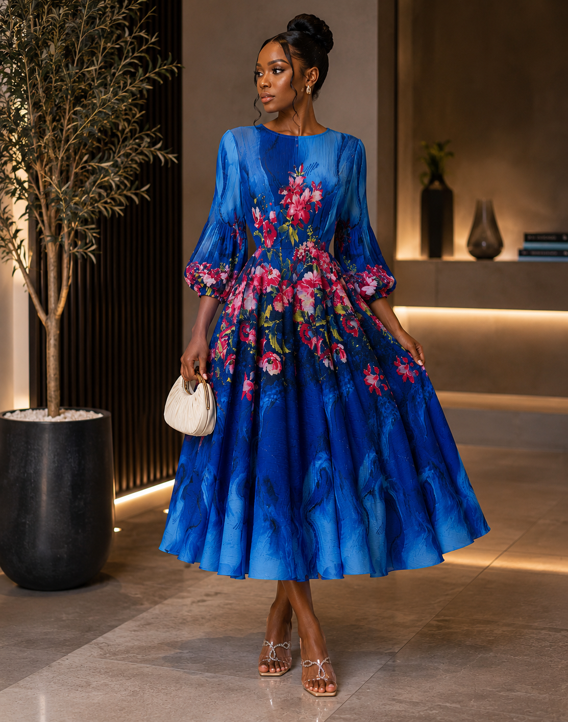 Royal Bloom bouncy Dress
