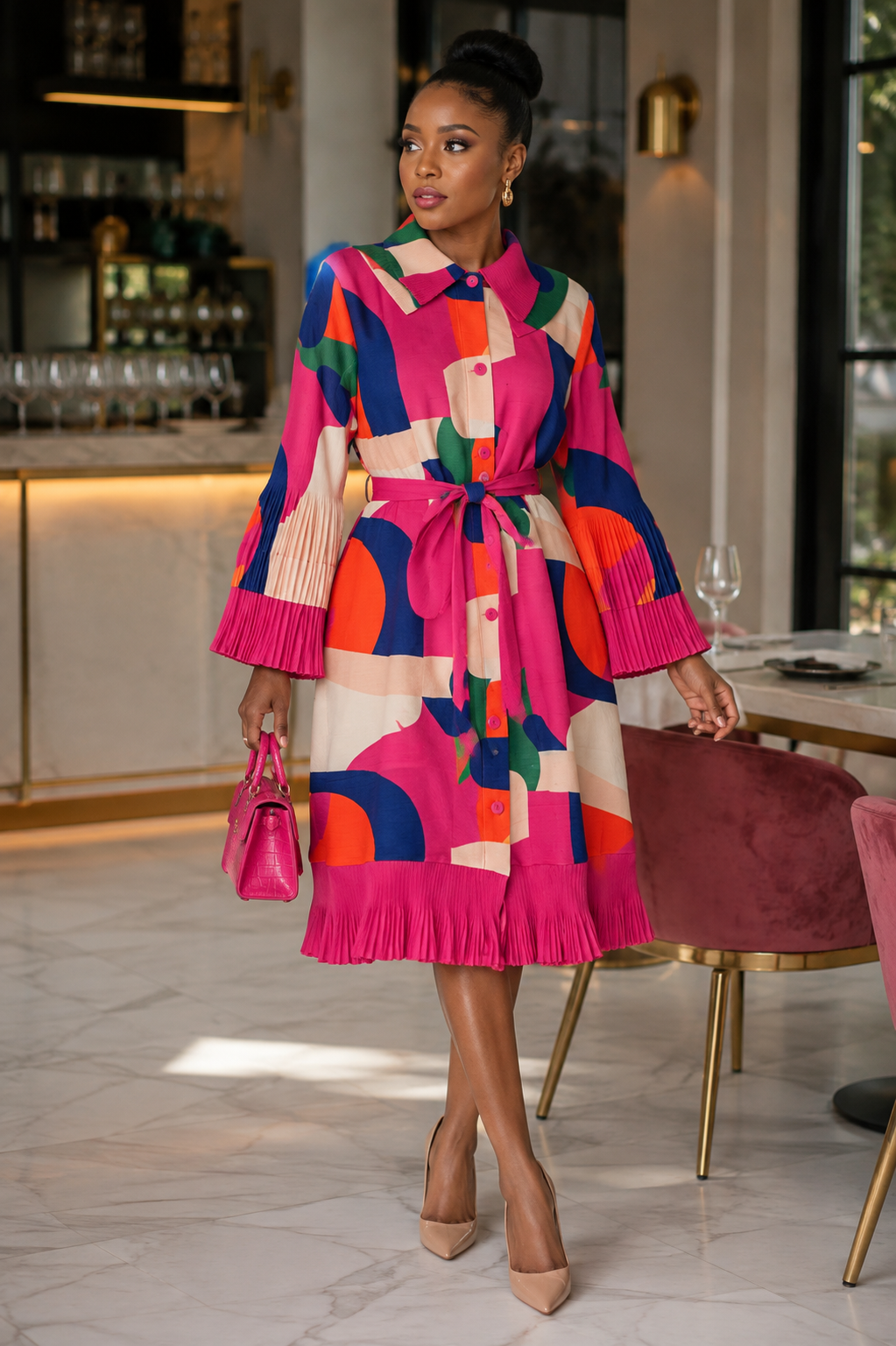 Lux bouncy Muse Dress