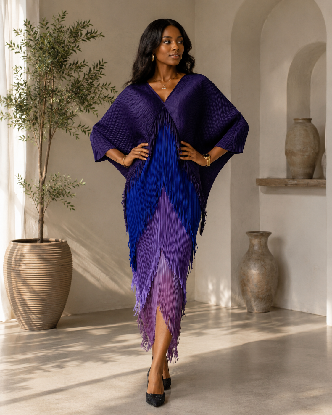 The Celeste Fringe Dress