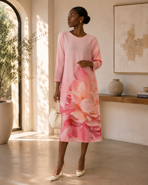 Blush Bloom Elegant Bouncy Dress
