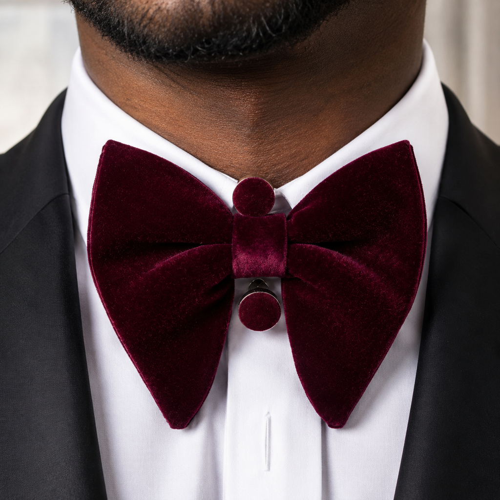 Gentleman’s Luxe Velvet Bow Tie