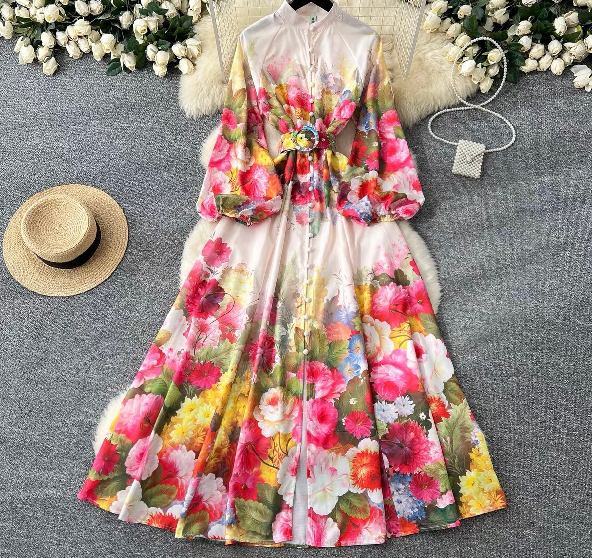 The Bella Floral Maxi Dress
