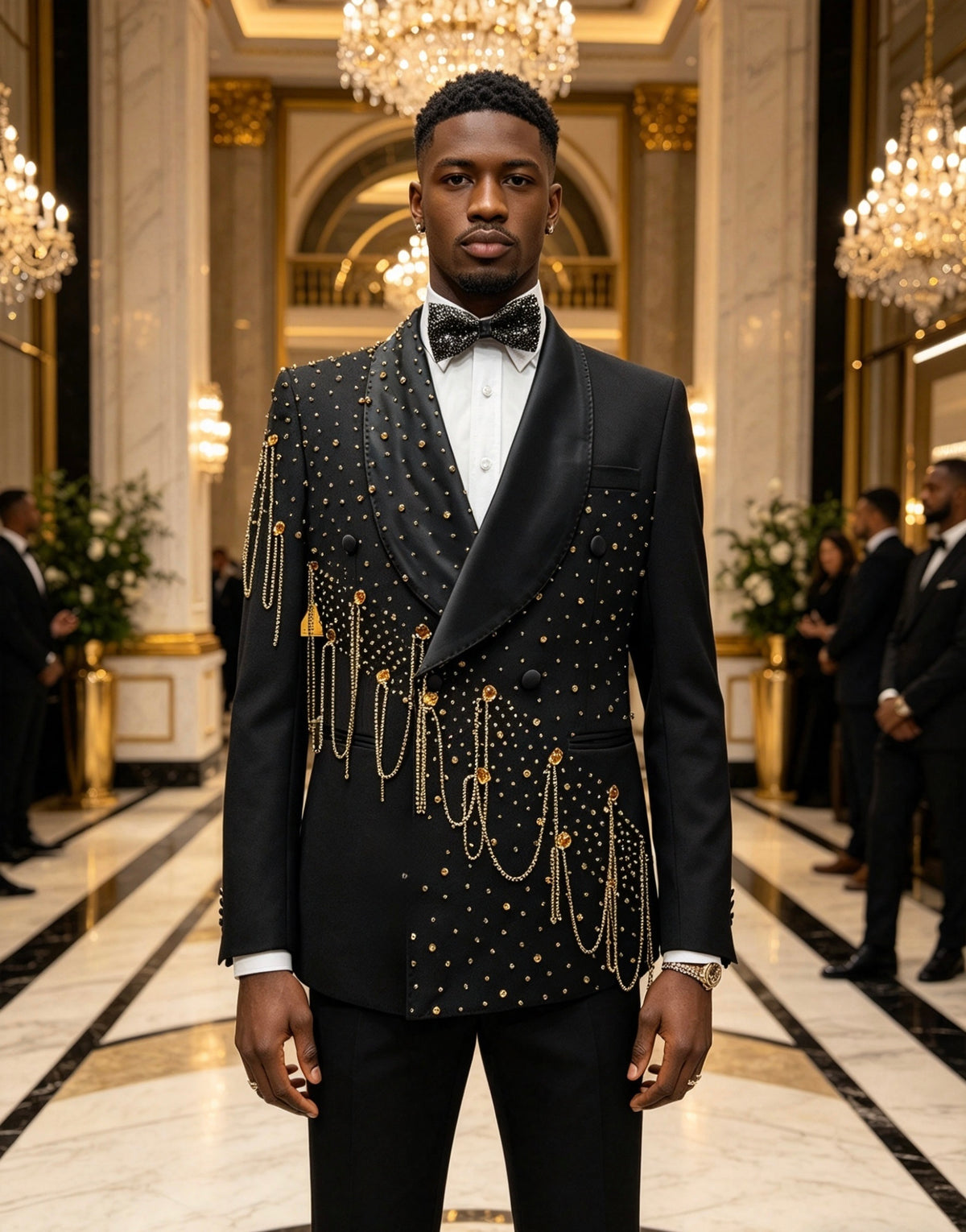 Royal Chain Embellished Tuxedo