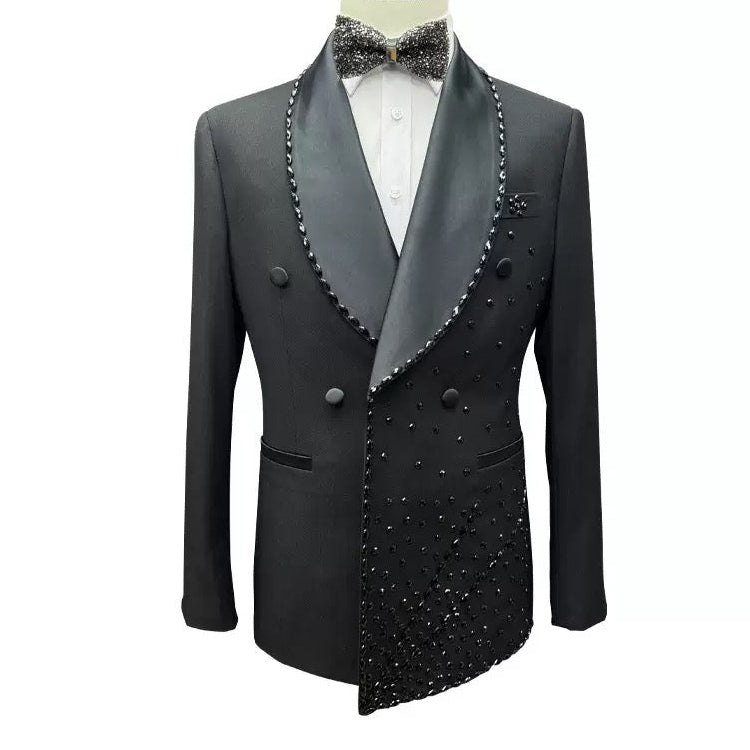 Lux Beaded 2-Piece Men’s Suit