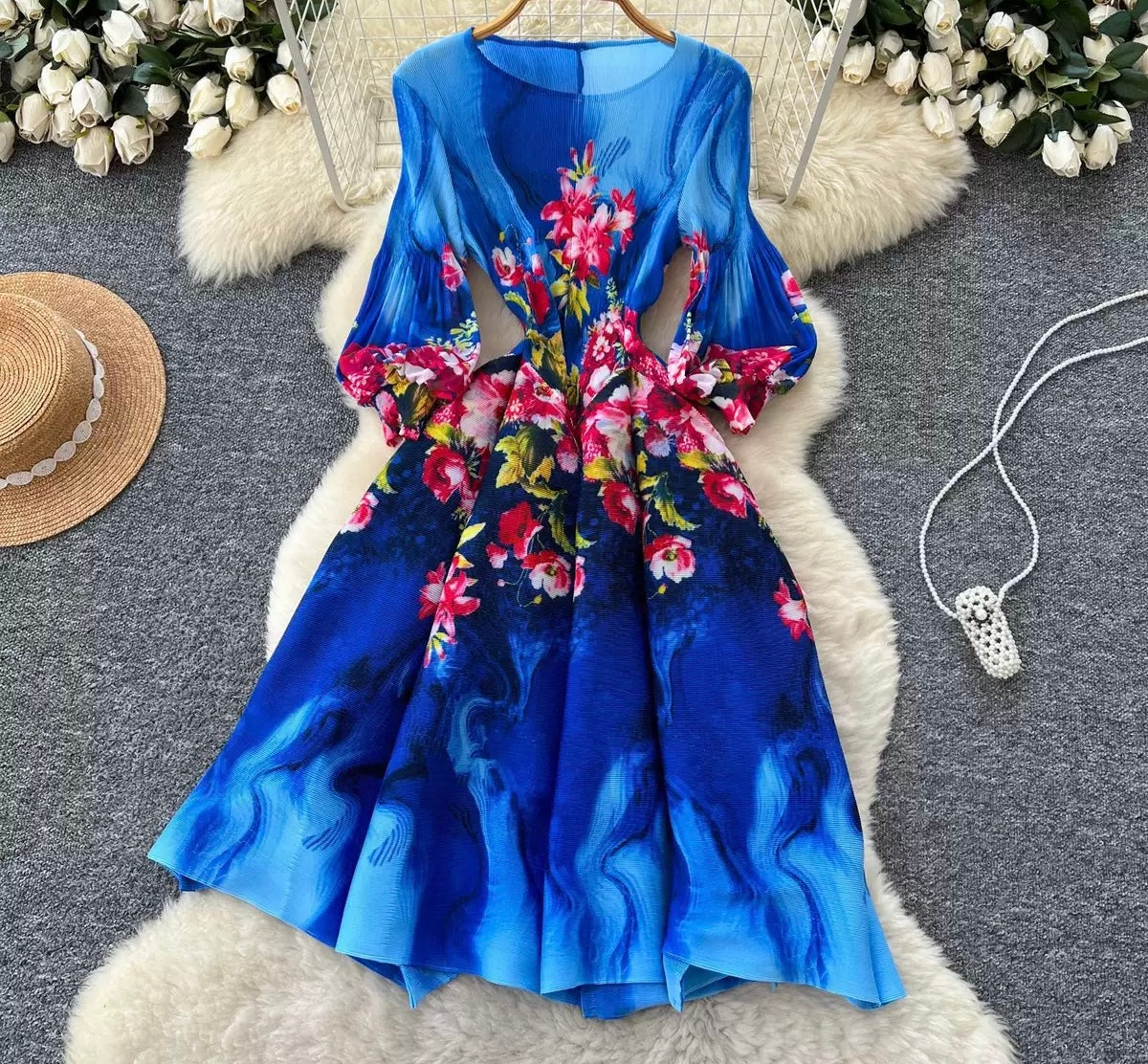 Royal Bloom bouncy Dress
