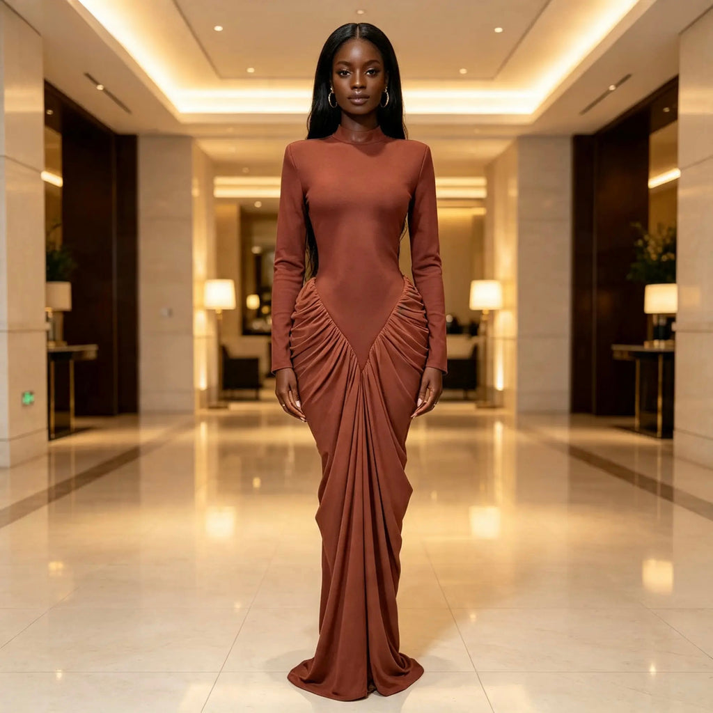 Lux Amara Draped Gown