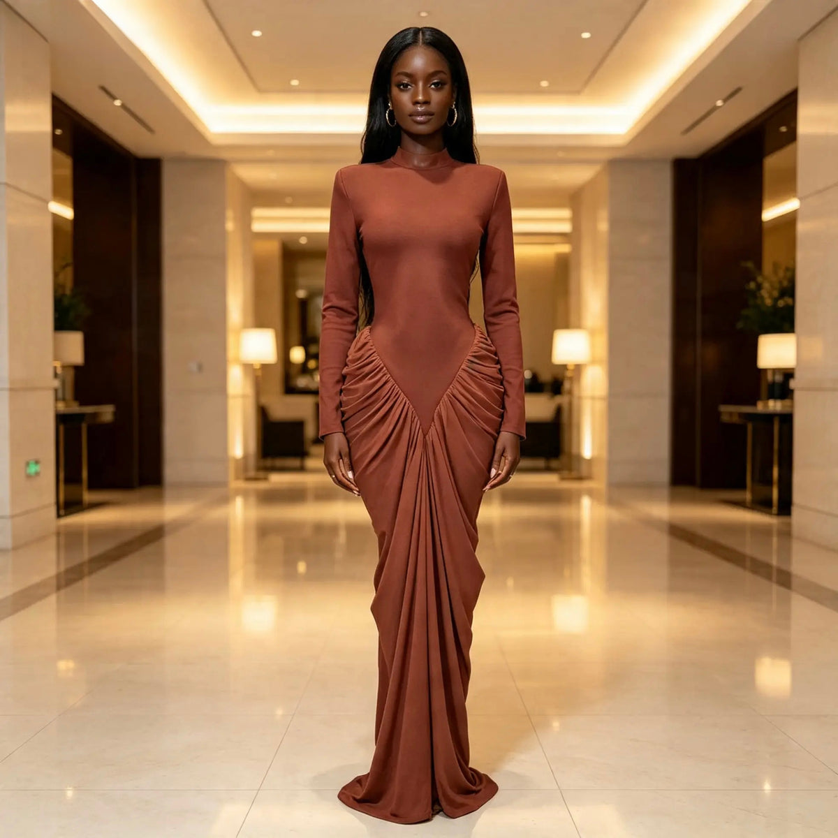 Lux Amara Draped Gown