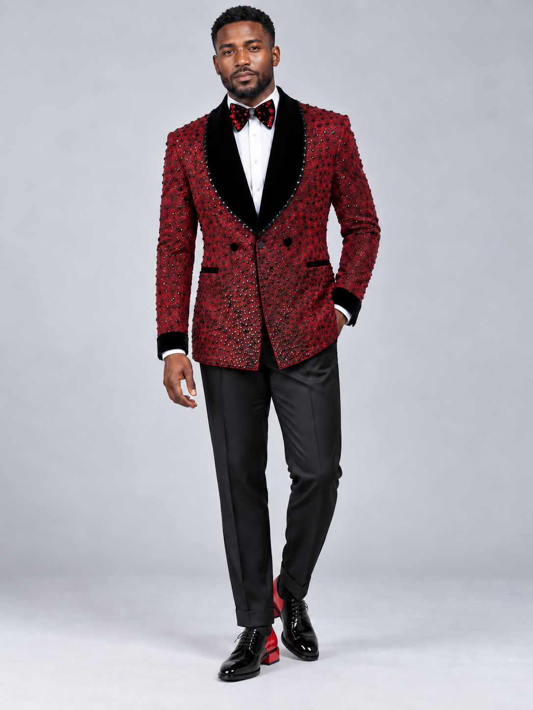 The Royal Crimson Crystal Tuxedo
