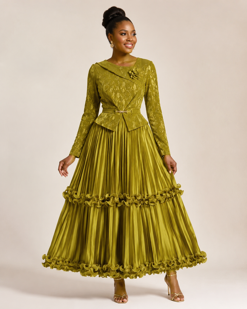 Royale Pleated Gown