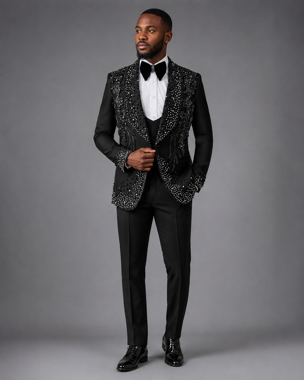 Royal Crystal Pearl Tuxed