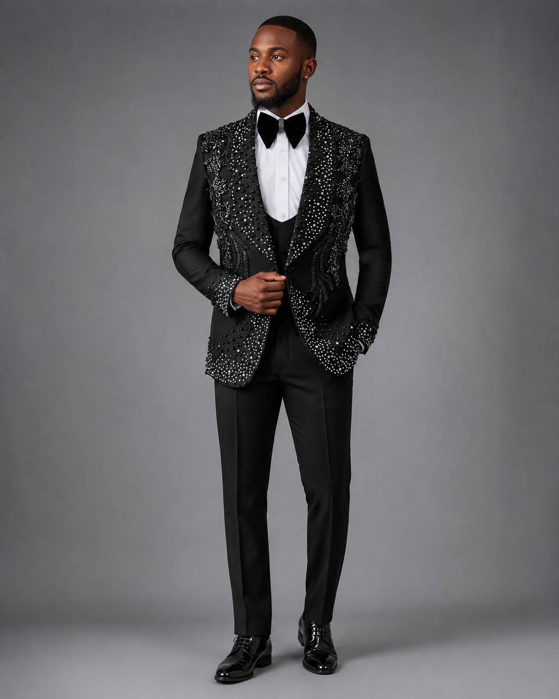 Royal Crystal Pearl Tuxed