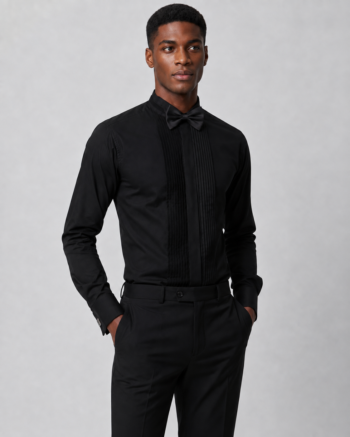 Signature Pleated Formal Shirt