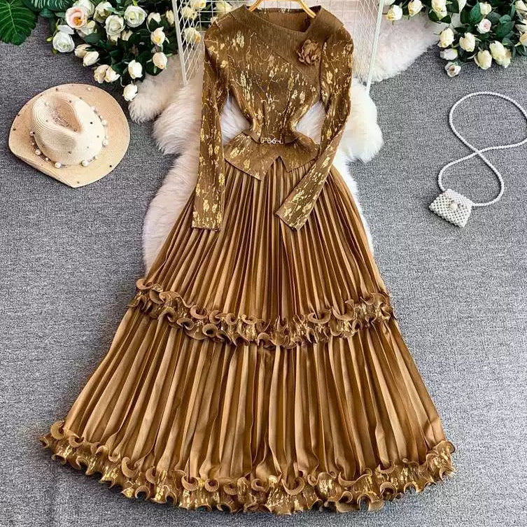 Royale Pleated Gown